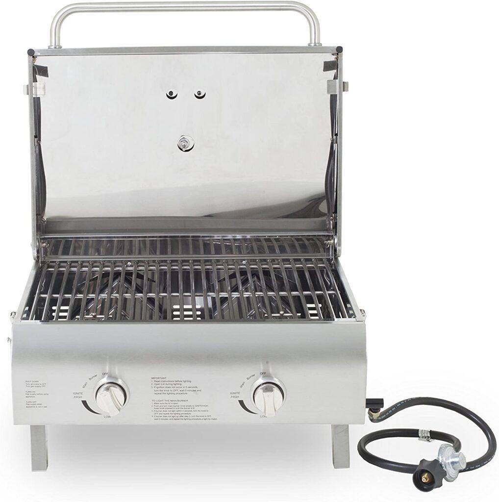 Pit Boss Grills 75275 Stainless Steel Two-Burner Portable Grill