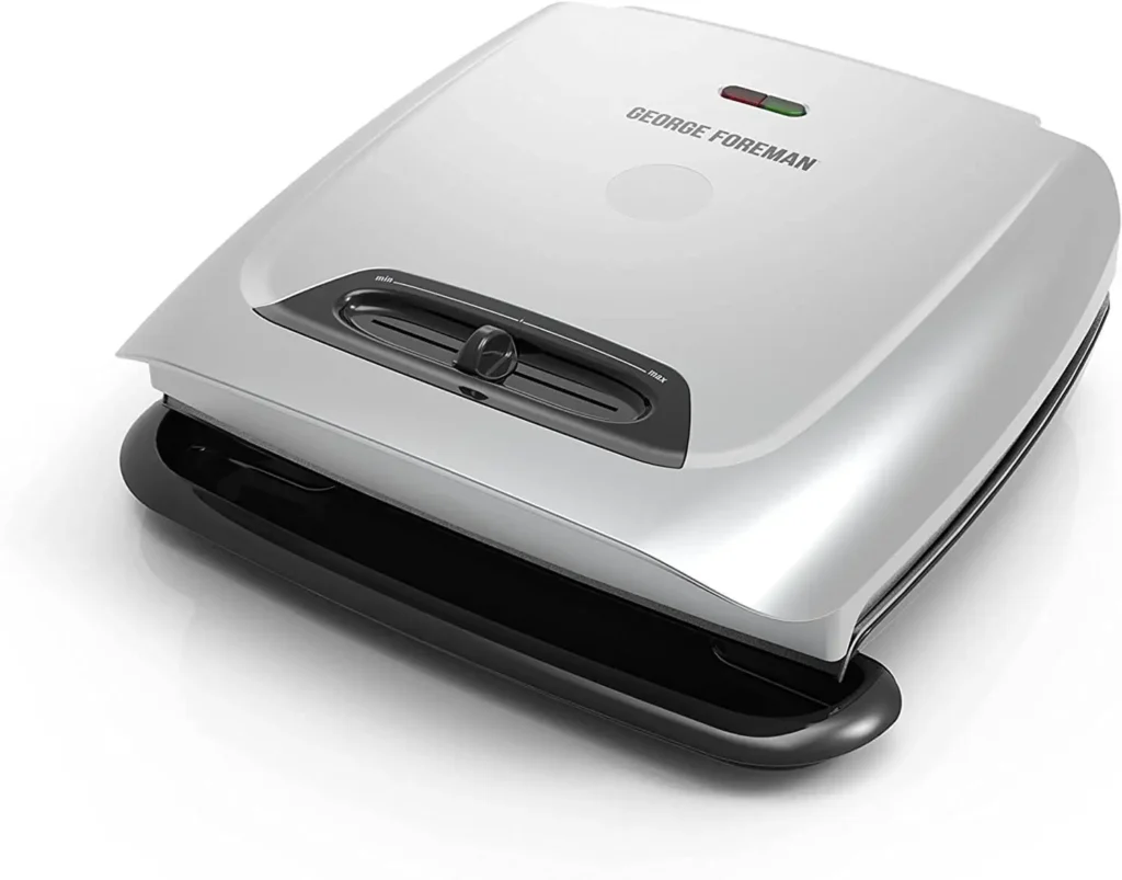George Foreman 8-Serving Classic Plate Grill and Panini Press with Adjustable Temperature