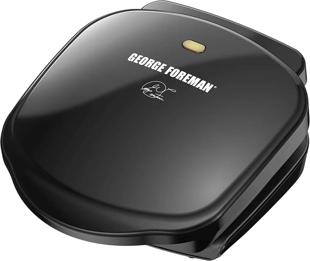 George Foreman GR10B 2-Serving Classic Plate Electric Indoor Grill and Panini Press